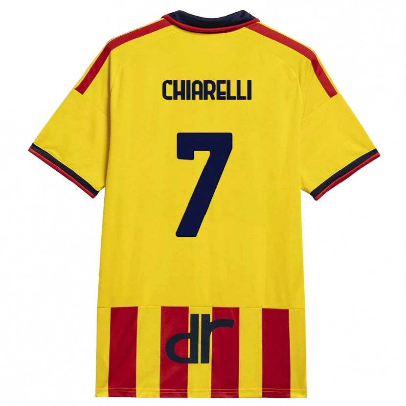 Danxen Kvinder Donato Chiarelli #7 Gul Rød Hjemmebane Spillertrøjer 2026/27 Trøje T-Shirt