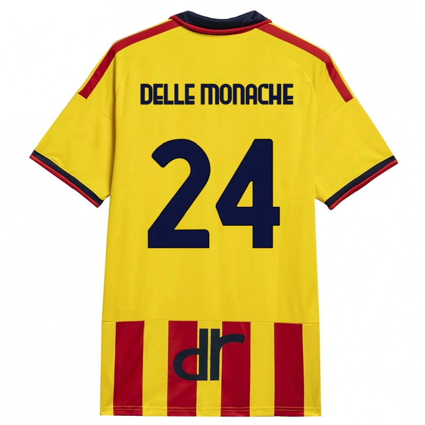 Danxen Kvinder Marco Delle Monache #24 Gul Rød Hjemmebane Spillertrøjer 2026/27 Trøje T-Shirt