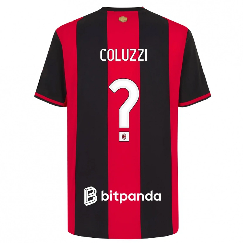 Danxen Kvinder Simone Coluzzi #0 Rød Sort Hvid Hjemmebane Spillertrøjer 2026/27 Trøje T-Shirt