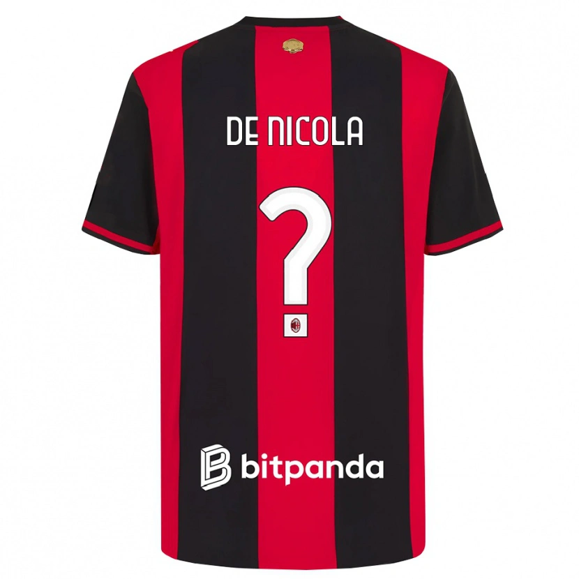 Danxen Kvinder Donato De Nicola #0 Rød Sort Hvid Hjemmebane Spillertrøjer 2026/27 Trøje T-Shirt