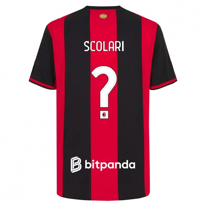 Danxen Kvinder Davide Scolari #0 Rød Sort Hvid Hjemmebane Spillertrøjer 2026/27 Trøje T-Shirt