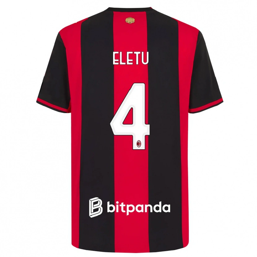 Danxen Kvinder Victor Eletu #4 Rød Sort Hvid Hjemmebane Spillertrøjer 2026/27 Trøje T-Shirt