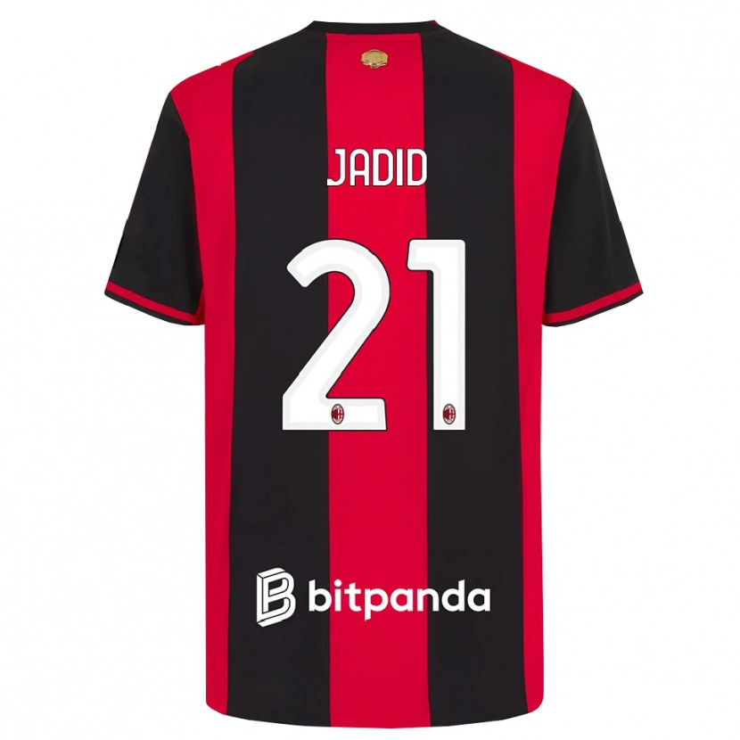 Danxen Kvinder Akram Jadid #21 Rød Sort Hvid Hjemmebane Spillertrøjer 2026/27 Trøje T-Shirt