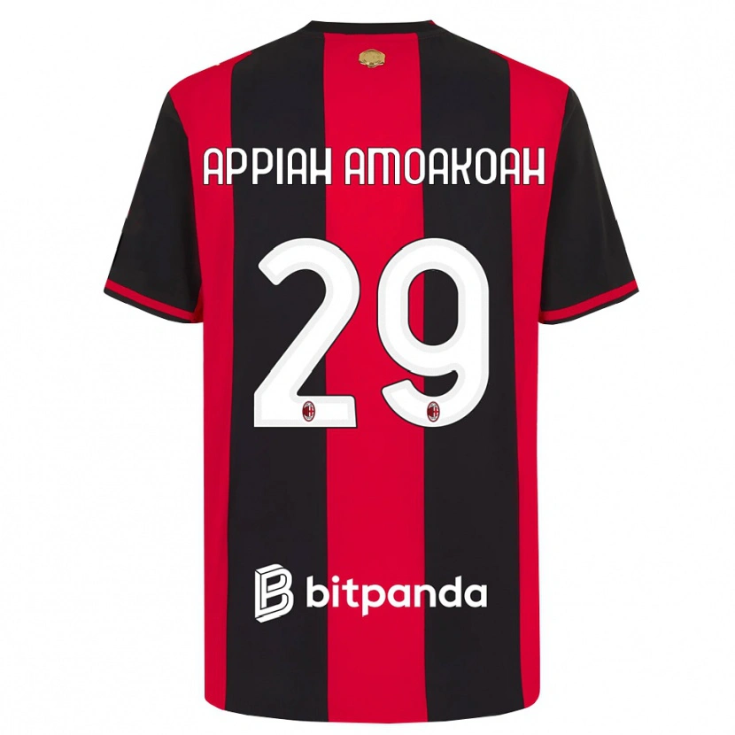 Danxen Kvinder Karen Appiah Amoakoah #29 Rød Sort Hvid Hjemmebane Spillertrøjer 2026/27 Trøje T-Shirt
