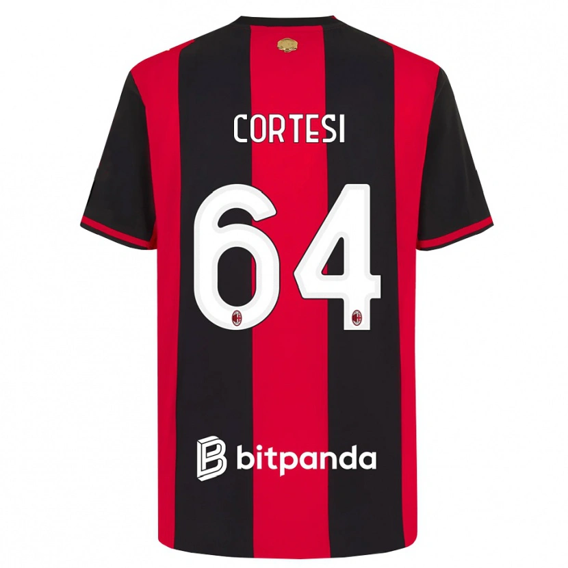 Danxen Kvinder Selena Cortesi #64 Rød Sort Hvid Hjemmebane Spillertrøjer 2026/27 Trøje T-Shirt