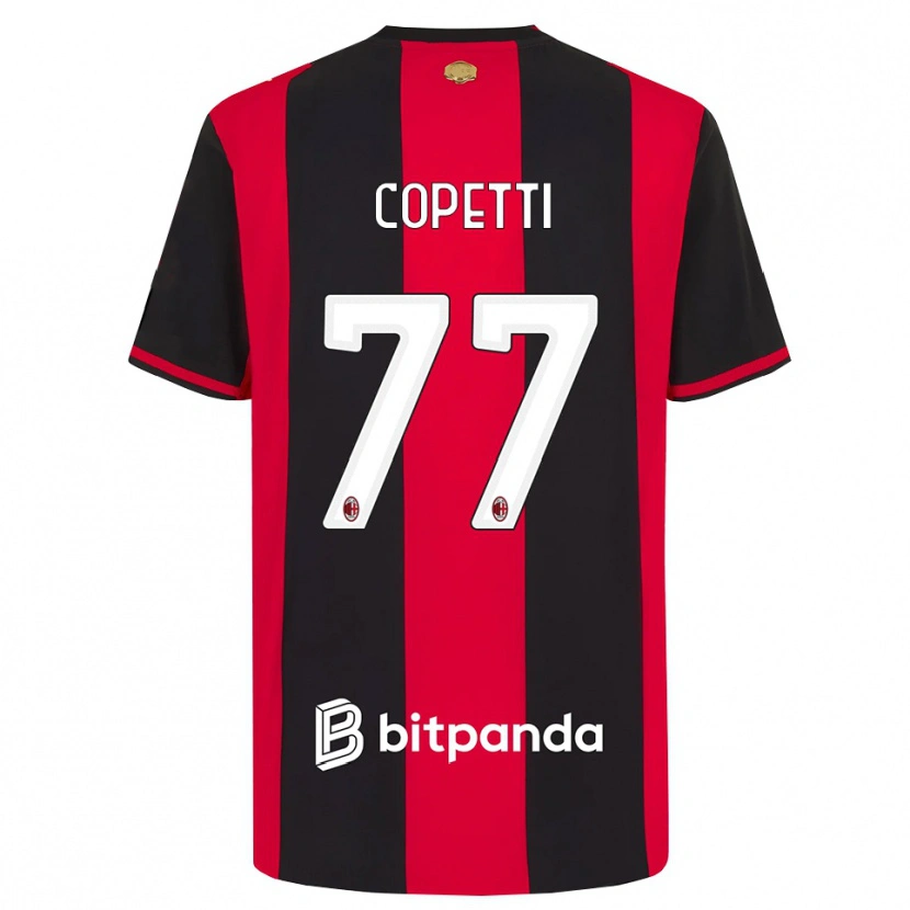 Danxen Kvinder Matilde Copetti #77 Rød Sort Hvid Hjemmebane Spillertrøjer 2026/27 Trøje T-Shirt