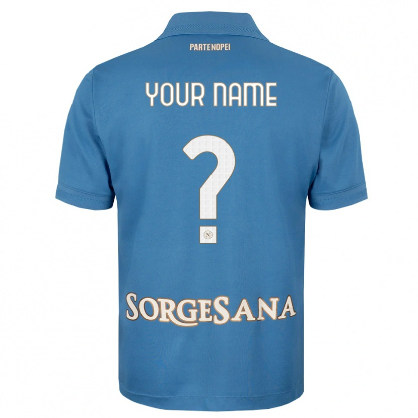 Danxen Kvinder Dit Navn #0 Tågeblå Hvid Hjemmebane Spillertrøjer 2026/27 Trøje T-Shirt