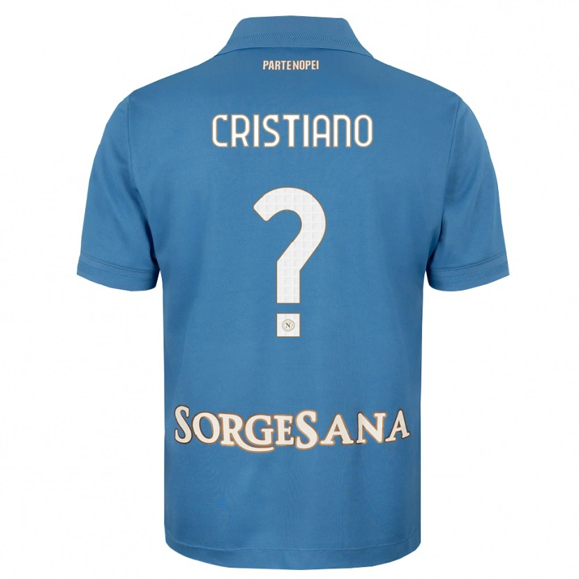Danxen Kvinder Carmine Cristiano #0 Tågeblå Hvid Hjemmebane Spillertrøjer 2026/27 Trøje T-Shirt