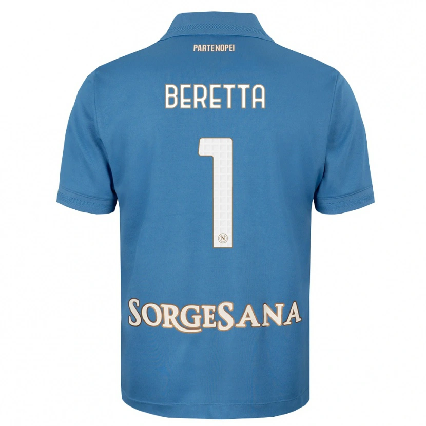 Danxen Kvinder Beatrice Beretta #1 Tågeblå Hvid Hjemmebane Spillertrøjer 2026/27 Trøje T-Shirt