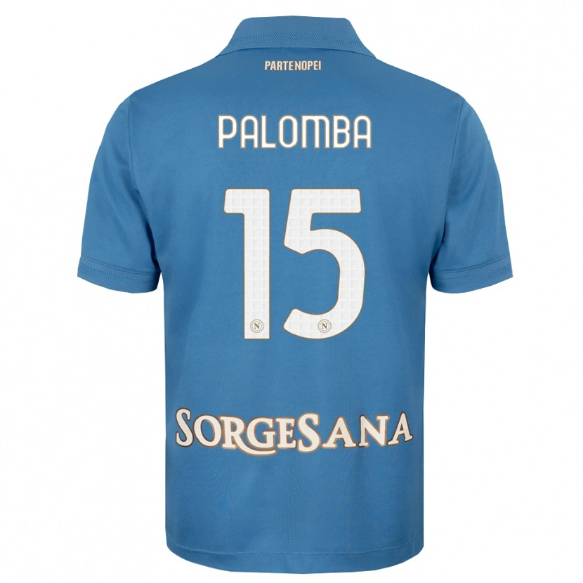 Danxen Kvinder Fabio Palomba #15 Tågeblå Hvid Hjemmebane Spillertrøjer 2026/27 Trøje T-Shirt