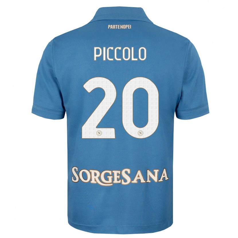 Danxen Kvinder Salvatore Piccolo #20 Tågeblå Hvid Hjemmebane Spillertrøjer 2026/27 Trøje T-Shirt