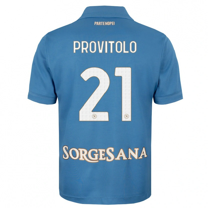 Danxen Kvinder Vincenzo Provitolo #21 Tågeblå Hvid Hjemmebane Spillertrøjer 2026/27 Trøje T-Shirt