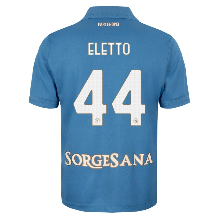 Danxen Kvinder Francesco Eletto #44 Tågeblå Hvid Hjemmebane Spillertrøjer 2026/27 Trøje T-Shirt