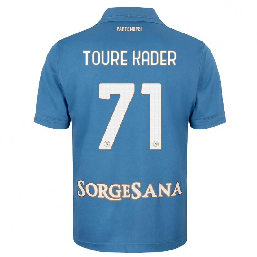 Danxen Kvinder Aziz Toure Kader #71 Tågeblå Hvid Hjemmebane Spillertrøjer 2026/27 Trøje T-Shirt