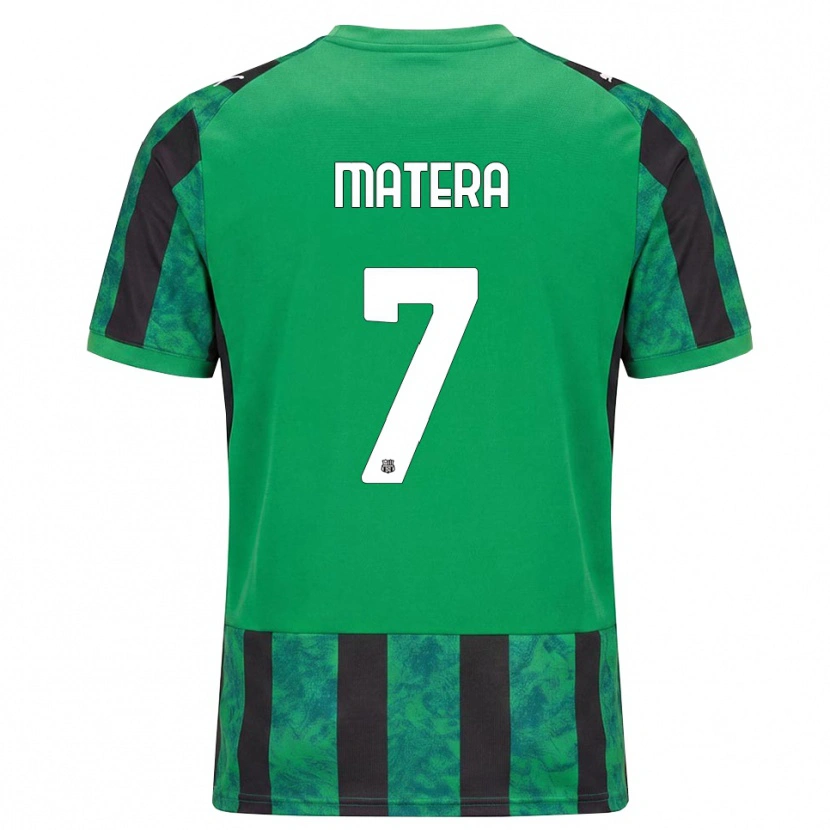 Danxen Kvinder Lorenzo Matera #7 Grøn Sort Hvid Hjemmebane Spillertrøjer 2026/27 Trøje T-Shirt