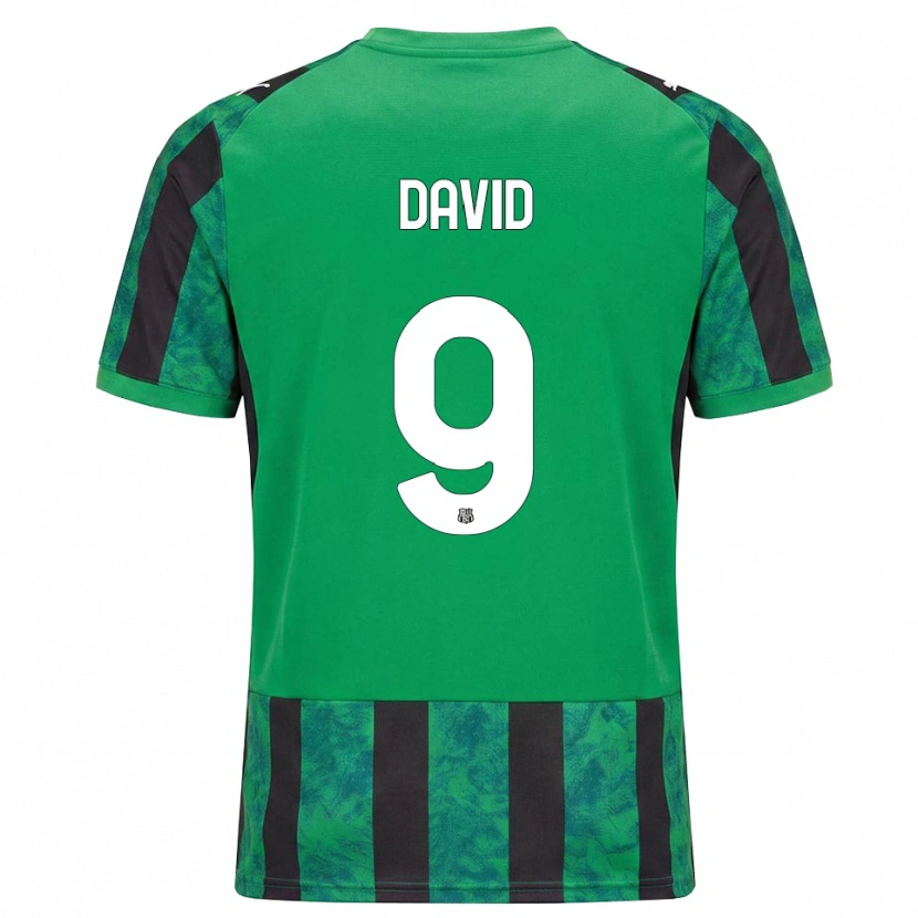 Danxen Kvinder Mario David #9 Grøn Sort Hvid Hjemmebane Spillertrøjer 2026/27 Trøje T-Shirt