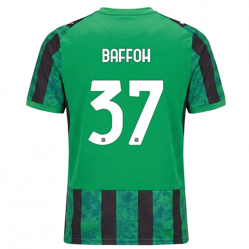 Danxen Kvinder Jeffrey Baffoh #37 Grøn Sort Hvid Hjemmebane Spillertrøjer 2026/27 Trøje T-Shirt