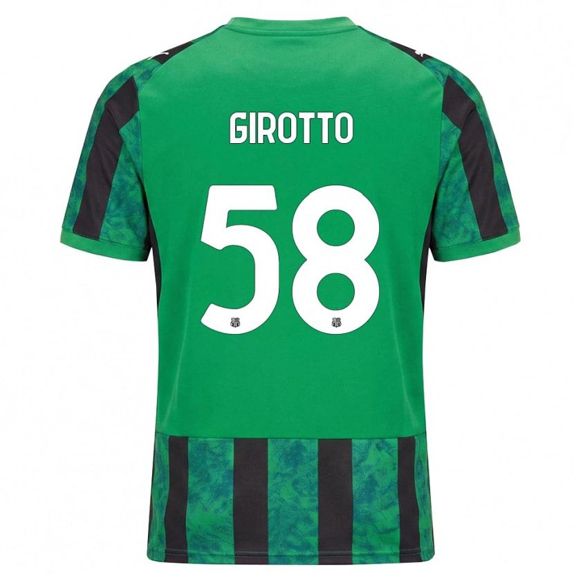 Danxen Kvinder Emma Girotto #58 Grøn Sort Hvid Hjemmebane Spillertrøjer 2026/27 Trøje T-Shirt