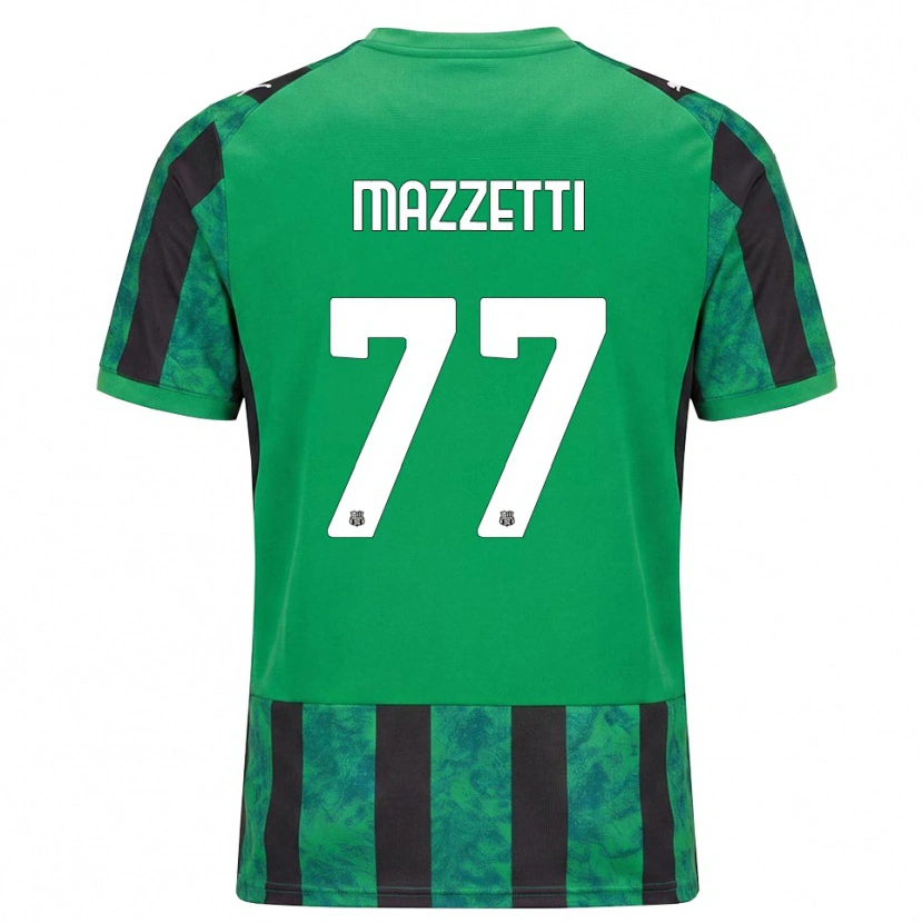 Danxen Kvinder Riccardo Mazzetti #77 Grøn Sort Hvid Hjemmebane Spillertrøjer 2026/27 Trøje T-Shirt