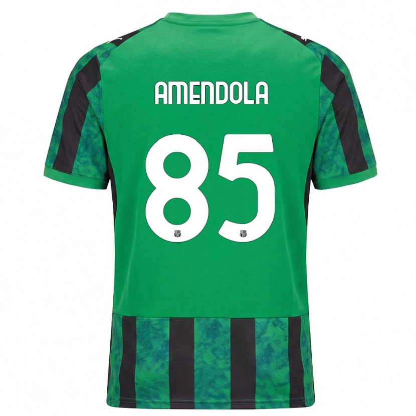 Danxen Kvinder Catello Amendola #85 Grøn Sort Hvid Hjemmebane Spillertrøjer 2026/27 Trøje T-Shirt