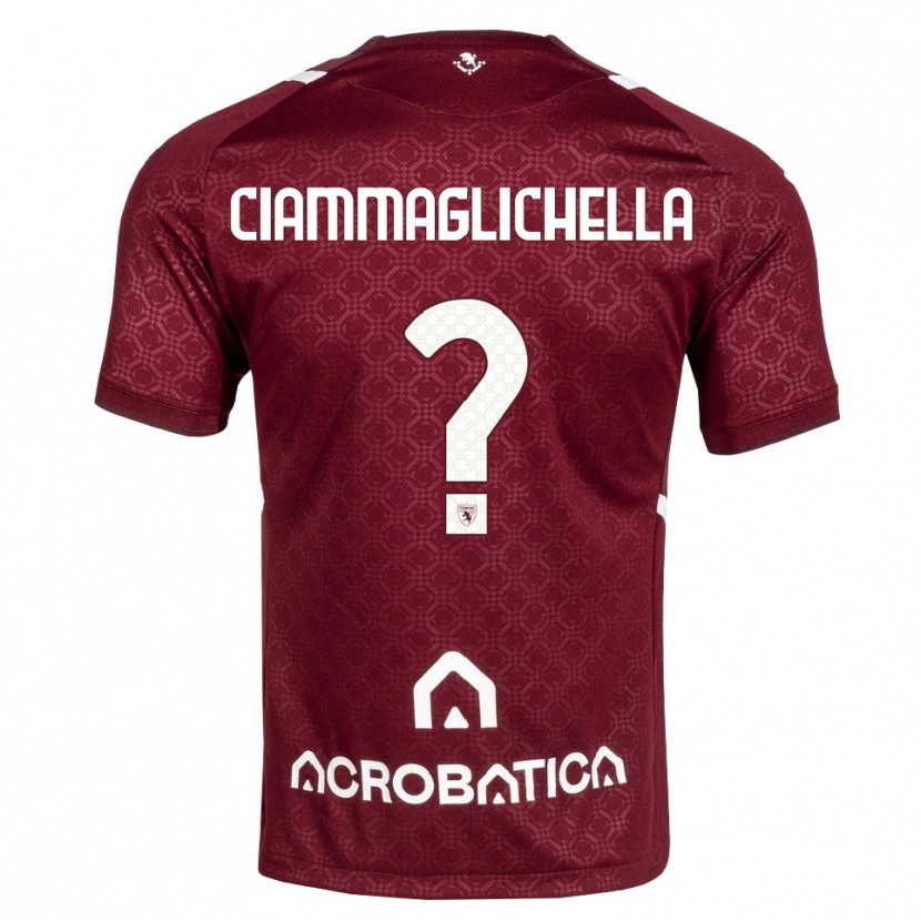 Danxen Kvinder Aaron Ciammaglichella #0 Bordeaux Hvid Hjemmebane Spillertrøjer 2026/27 Trøje T-Shirt