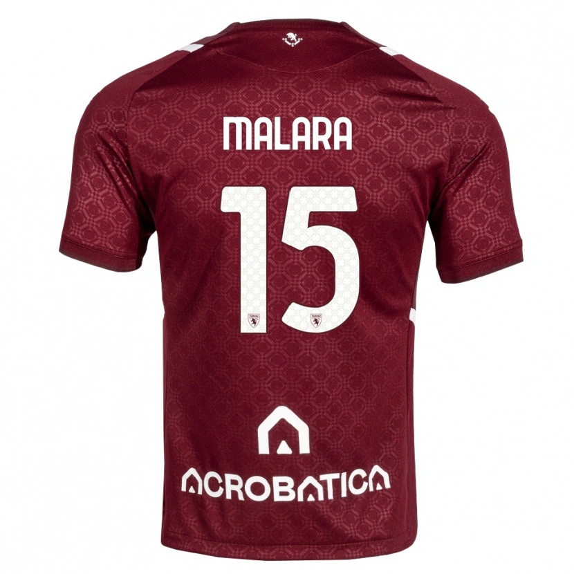 Danxen Kvinder Sara Malara #15 Bordeaux Hvid Hjemmebane Spillertrøjer 2026/27 Trøje T-Shirt