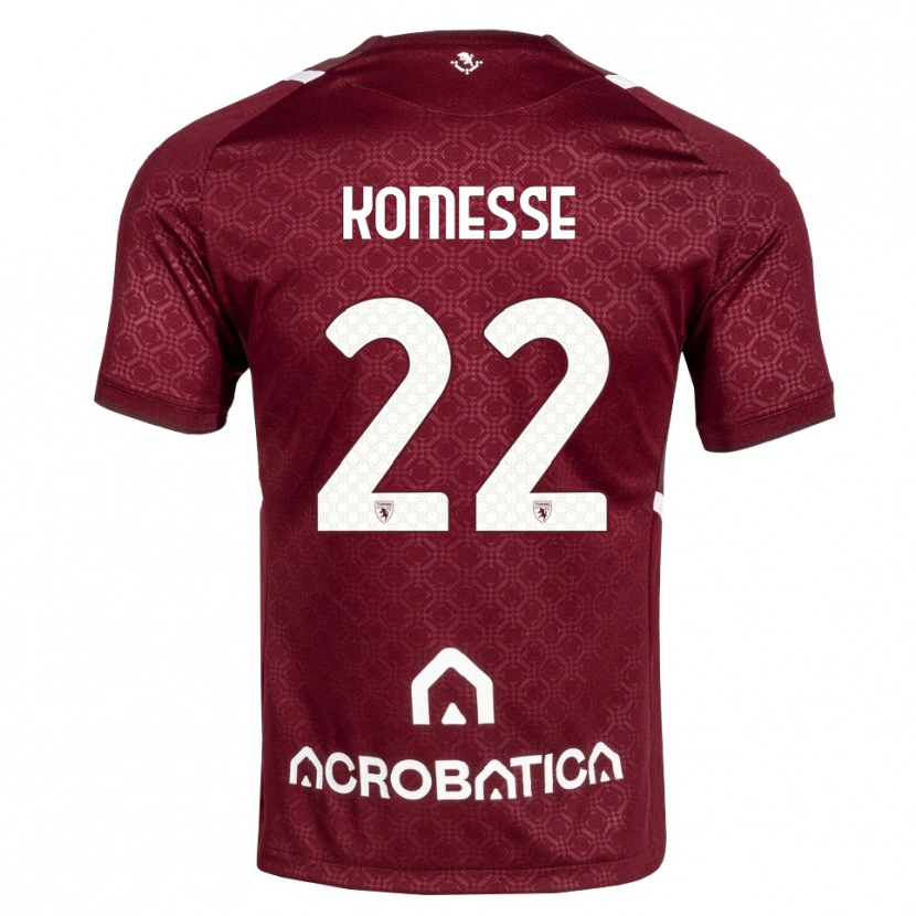 Danxen Kvinder Josias Sabone Komesse #22 Bordeaux Hvid Hjemmebane Spillertrøjer 2026/27 Trøje T-Shirt