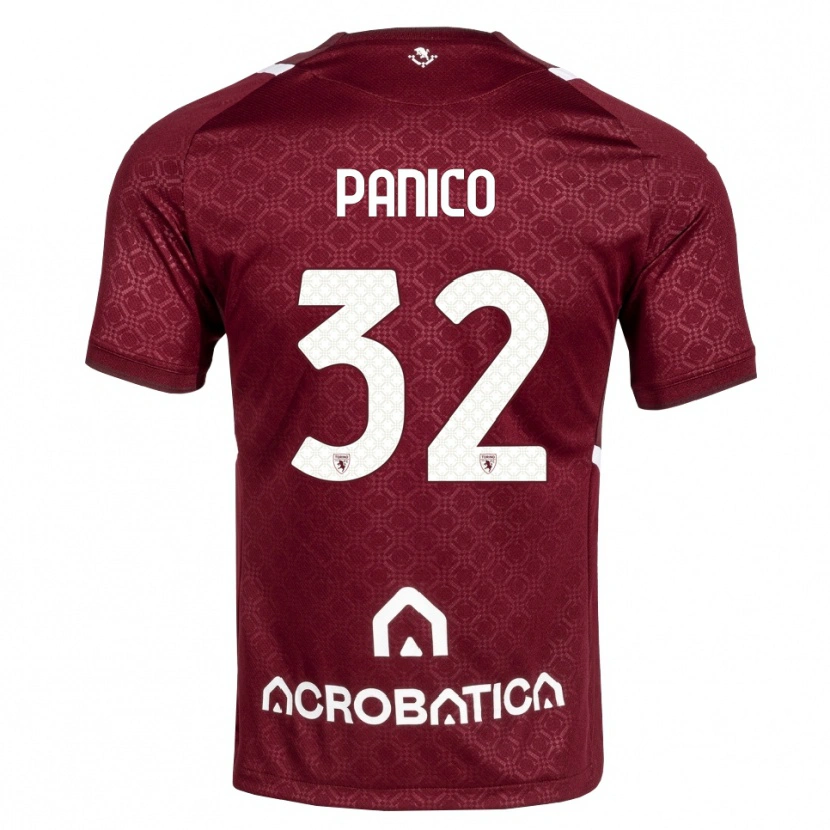 Danxen Kvinder Patrizia Panico #32 Bordeaux Hvid Hjemmebane Spillertrøjer 2026/27 Trøje T-Shirt