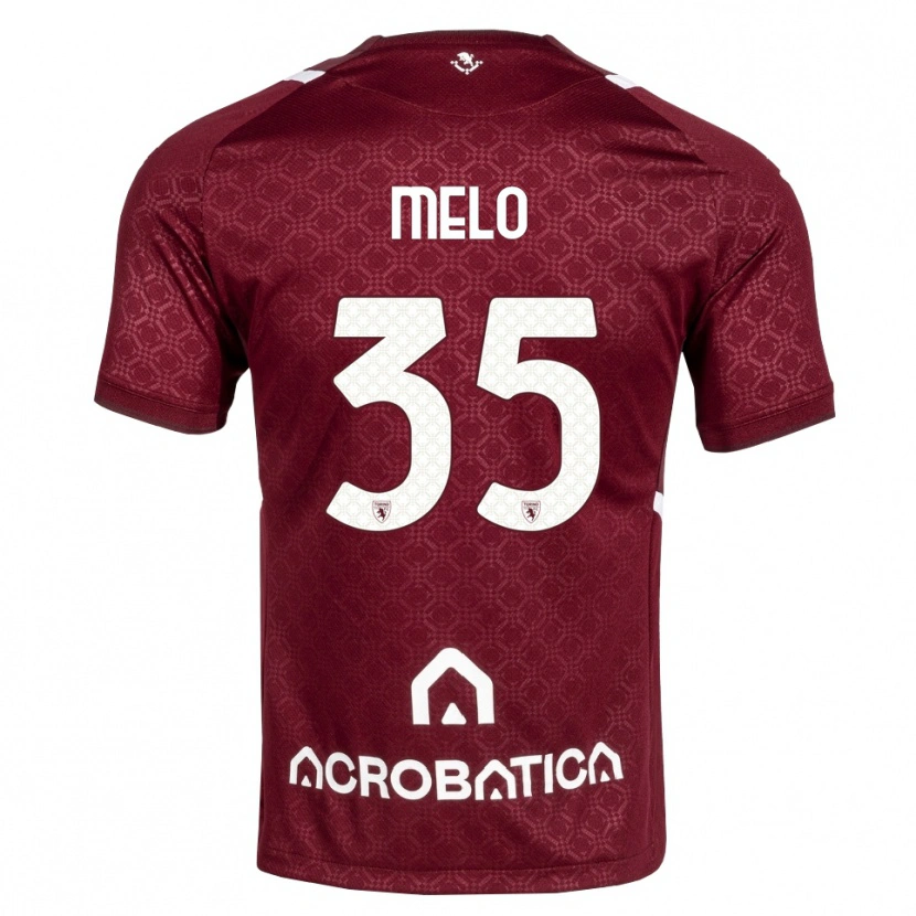 Danxen Kvinder Rafael Melo #35 Bordeaux Hvid Hjemmebane Spillertrøjer 2026/27 Trøje T-Shirt