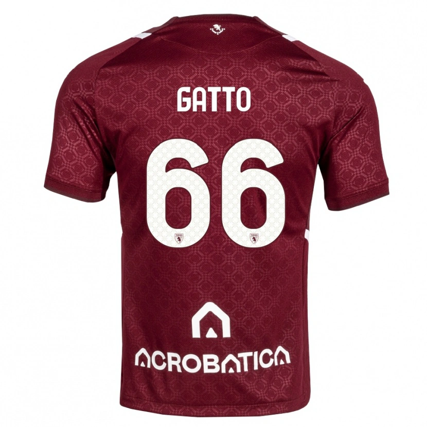 Danxen Kvinder Tommaso Gatto #66 Bordeaux Hvid Hjemmebane Spillertrøjer 2026/27 Trøje T-Shirt