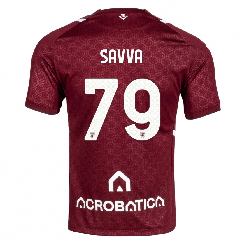 Danxen Kvinder Zanos Savva #79 Bordeaux Hvid Hjemmebane Spillertrøjer 2026/27 Trøje T-Shirt