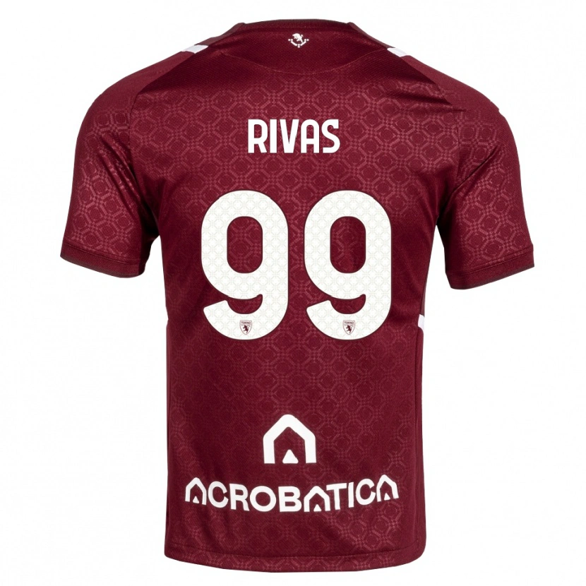 Danxen Kvinder Feder Rivas #99 Bordeaux Hvid Hjemmebane Spillertrøjer 2026/27 Trøje T-Shirt