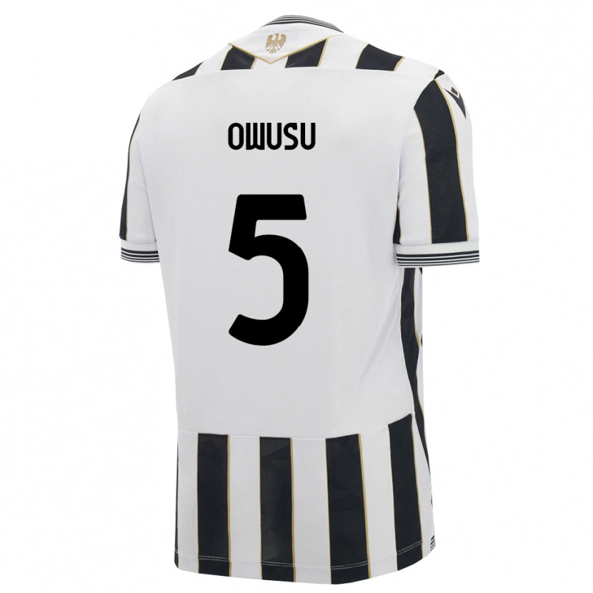 Danxen Kvinder Robert Owusu #5 Sort Hvid Pink Hjemmebane Spillertrøjer 2026/27 Trøje T-Shirt
