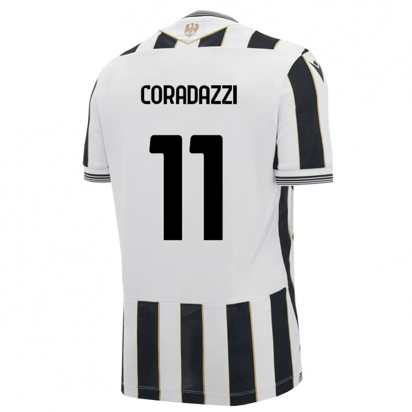 Danxen Kvinder Niccolò Coradazzi #11 Sort Hvid Pink Hjemmebane Spillertrøjer 2026/27 Trøje T-Shirt