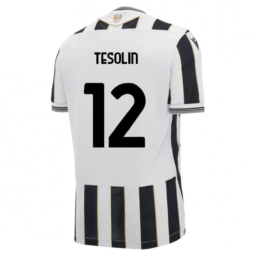 Danxen Kvinder Matteo Tesolin #12 Sort Hvid Pink Hjemmebane Spillertrøjer 2026/27 Trøje T-Shirt