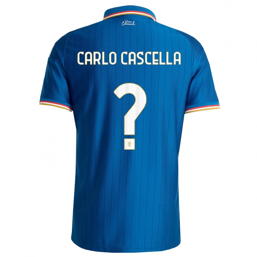 Danxen Kvinder William Carlo Cascella #0 Blå Hvid Rød Hjemmebane Spillertrøjer 2026/27 Trøje T-Shirt