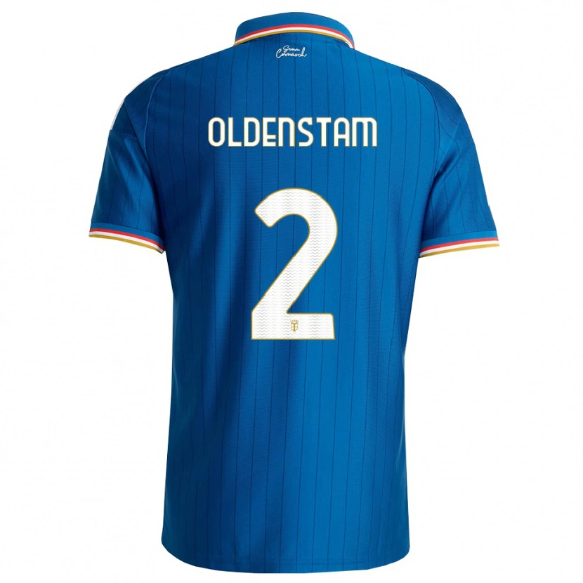 Danxen Kvinder Lyfe Oldenstam #2 Blå Hvid Rød Hjemmebane Spillertrøjer 2026/27 Trøje T-Shirt