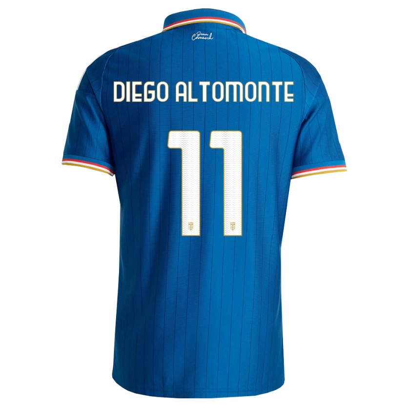 Danxen Kvinder Thomas Diego Altomonte #11 Blå Hvid Rød Hjemmebane Spillertrøjer 2026/27 Trøje T-Shirt