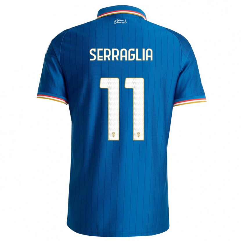 Danxen Kvinder Lucas Serraglia #11 Blå Hvid Rød Hjemmebane Spillertrøjer 2026/27 Trøje T-Shirt