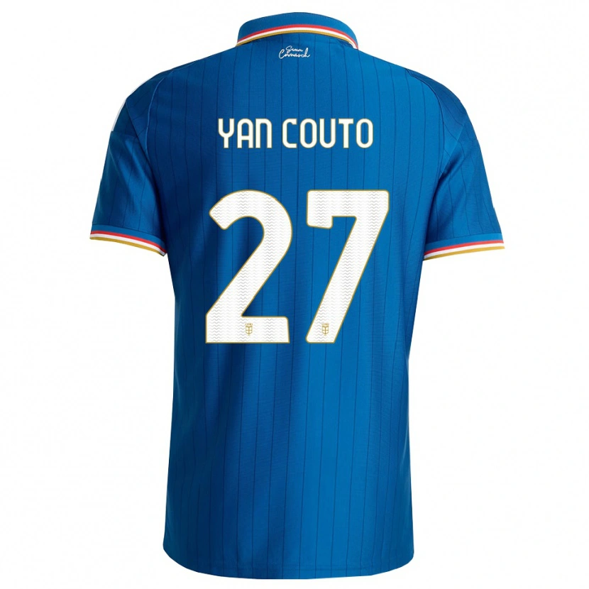 Danxen Kvinder Yan Couto #27 Blå Hvid Rød Hjemmebane Spillertrøjer 2026/27 Trøje T-Shirt