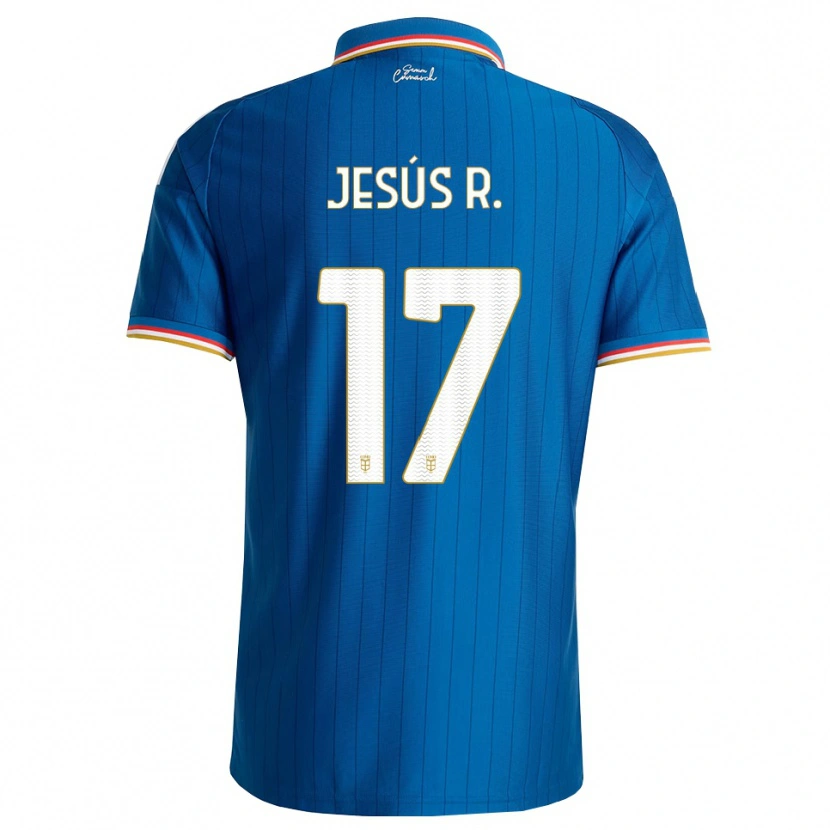 Danxen Kvinder Jesús Rodríguez #17 Blå Hvid Rød Hjemmebane Spillertrøjer 2026/27 Trøje T-Shirt