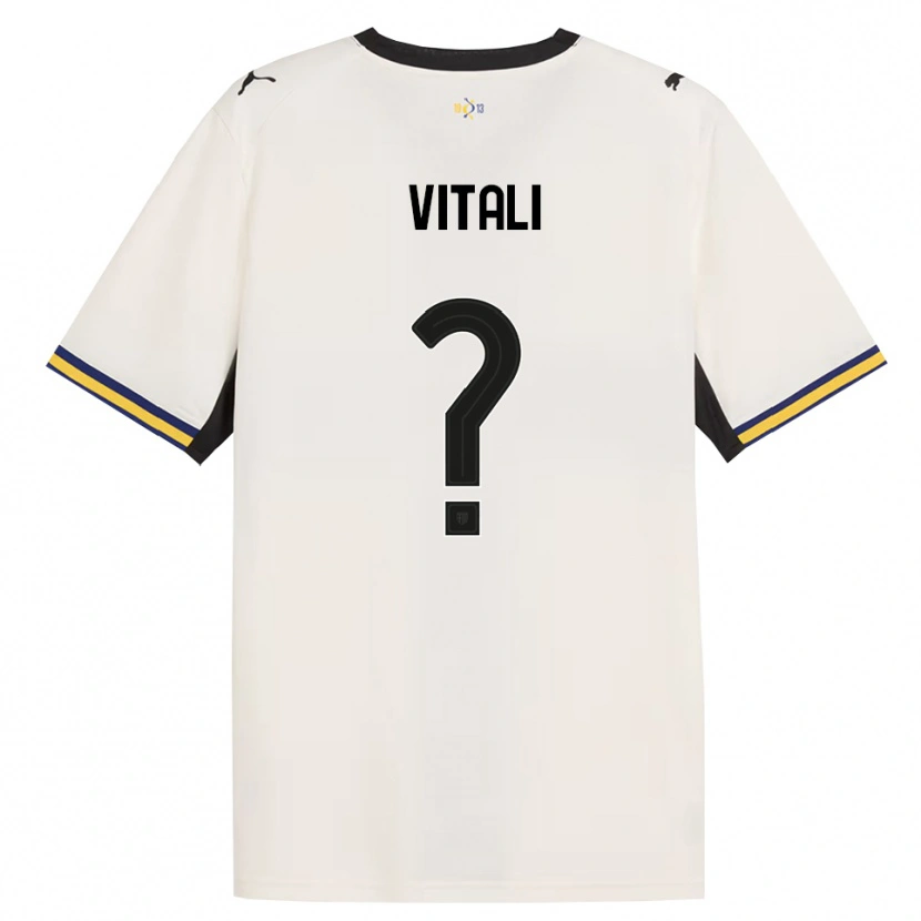 Danxen Kvinder Lorenzo Vitali #0 Off-White Sort Gul Hjemmebane Spillertrøjer 2026/27 Trøje T-Shirt