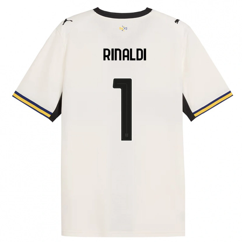 Danxen Kvinder Filippo Rinaldi #1 Off-White Sort Gul Hjemmebane Spillertrøjer 2026/27 Trøje T-Shirt