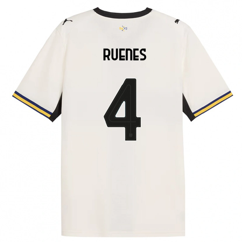 Danxen Kvinder Roger Ruenes #4 Off-White Sort Gul Hjemmebane Spillertrøjer 2026/27 Trøje T-Shirt