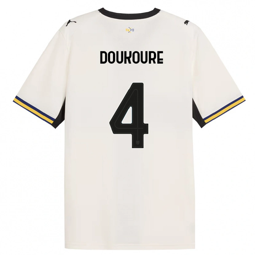 Danxen Kvinder Vamoussa Doukoure #4 Off-White Sort Gul Hjemmebane Spillertrøjer 2026/27 Trøje T-Shirt