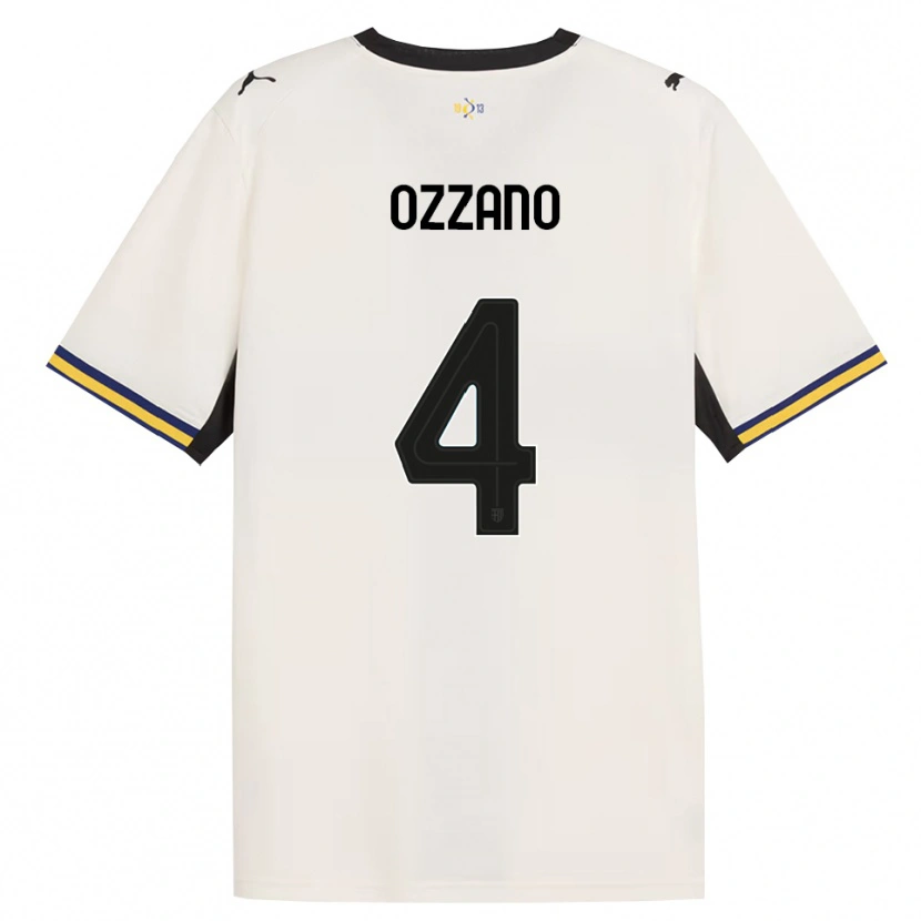 Danxen Kvinder Roberto Ozzano #4 Off-White Sort Gul Hjemmebane Spillertrøjer 2026/27 Trøje T-Shirt