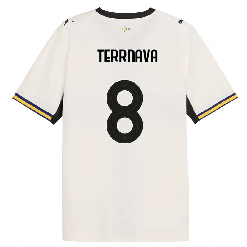 Danxen Kvinder Dren Terrnava #8 Off-White Sort Gul Hjemmebane Spillertrøjer 2026/27 Trøje T-Shirt