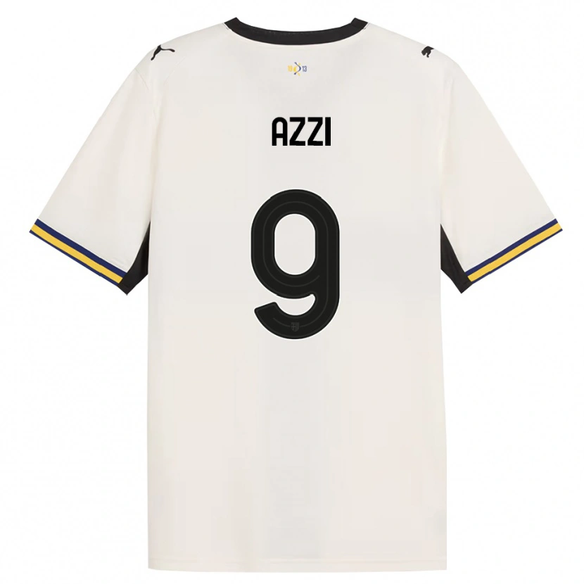 Danxen Kvinder Federico Azzi #9 Off-White Sort Gul Hjemmebane Spillertrøjer 2026/27 Trøje T-Shirt