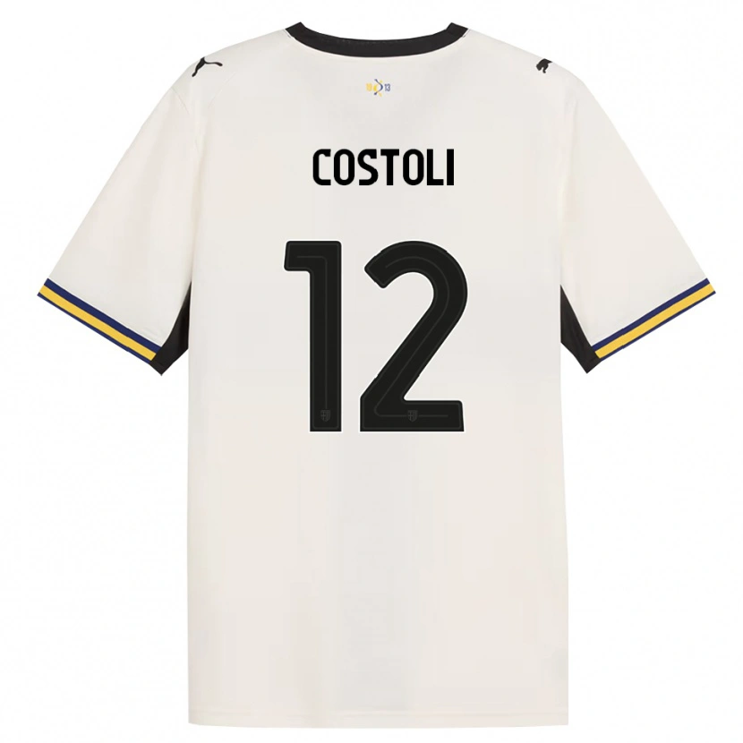 Danxen Kvinder Luca Costoli #12 Off-White Sort Gul Hjemmebane Spillertrøjer 2026/27 Trøje T-Shirt