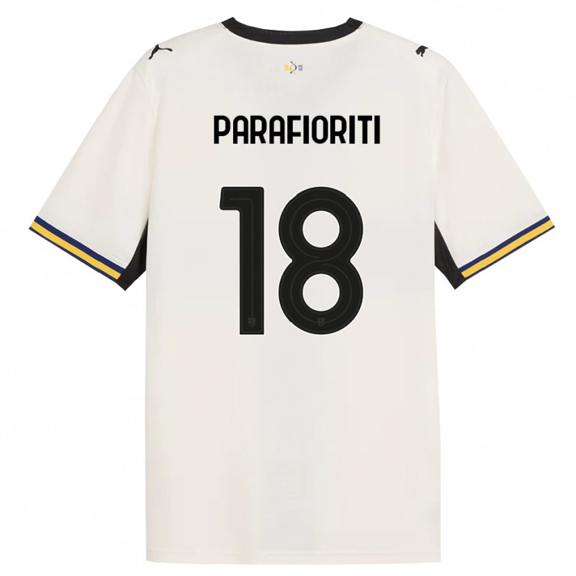 Danxen Kvinder Giovanni Parafioriti #18 Off-White Sort Gul Hjemmebane Spillertrøjer 2026/27 Trøje T-Shirt